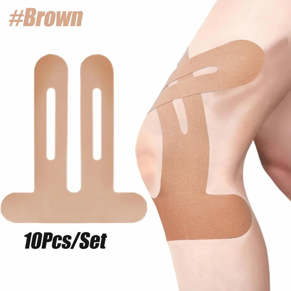 Finger Tape Athletic - 膝用キネシオロジーテープ、防水＆伸縮性、通気性のある膝用テープ、アスレチックテープ、ランニング時のサポートと安定性を提供します