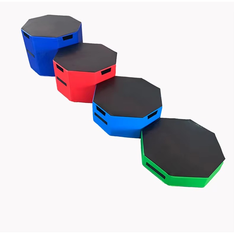 Box Jump Plyo - 2026年製 4-in-1 PVC八角形ソフトプライオトレーナー ジムジャンプボックス