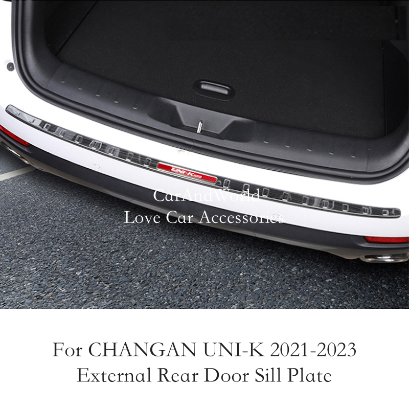 Bumper Plate 10Kg - ステンレス鋼のリアトランクスバンパー,テールドアペダル,シルスカフプレートカバー,しきい値トリム,Changan UNI-K unikのカーアクセサリー