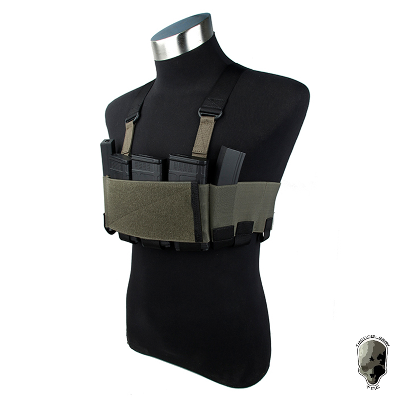 Crossfit Vest - タクティカルrdチェストリグ、軽量エアソフト対応プラットフォーム、5.56 magポーチ
