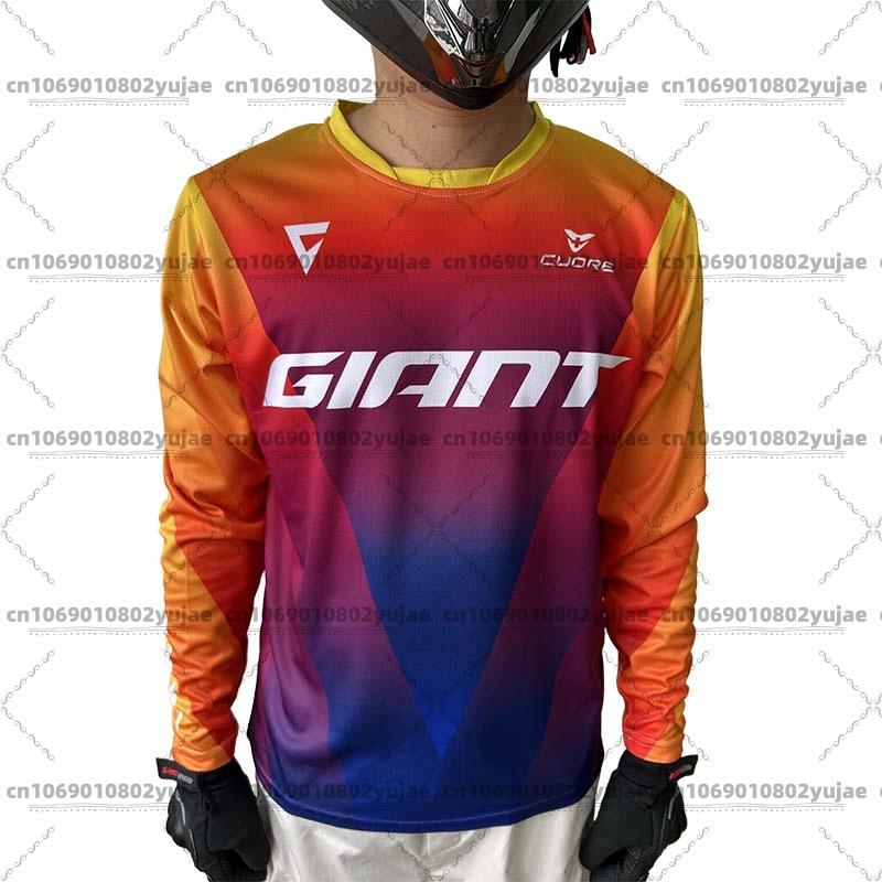 Crossfit Gear Men - メンズ ジャイアント 長袖 マウンテンバイク サイクリング ジャージ