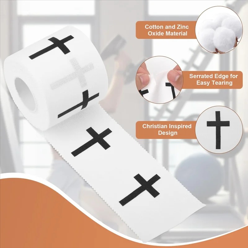 Finger Tape Athletic - コットン製波状エッジスポーツテープ、アスレチックバンド、指・手首・足首安定保護用粘着テープ、アウトドアクライミング用