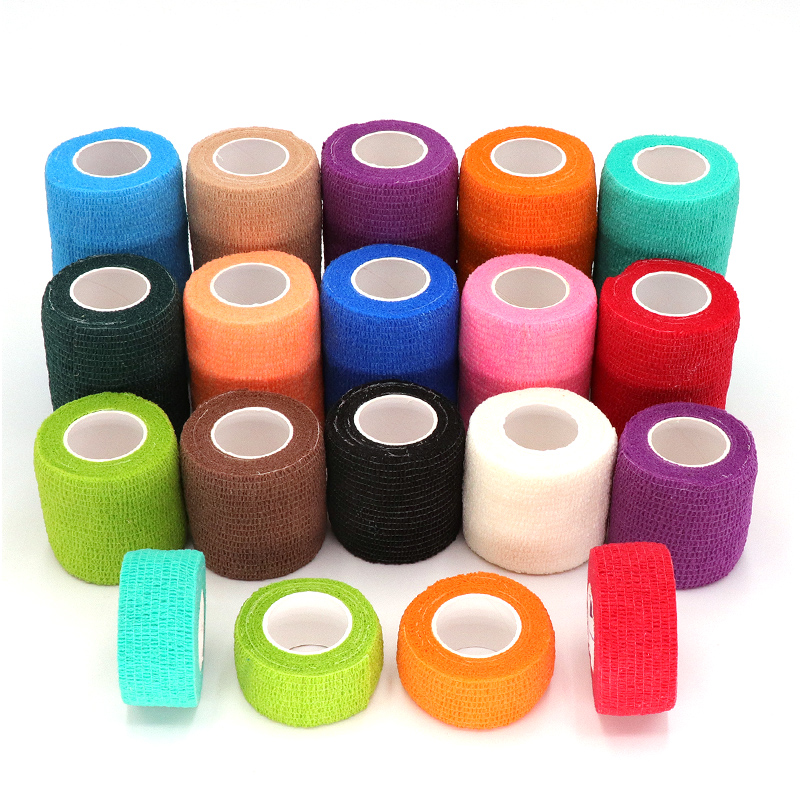 Finger Tape Athletic - 6 個 4.8 メートルのカラフルな自己粘着弾性包帯 COYOCO アスレチックラップテープ