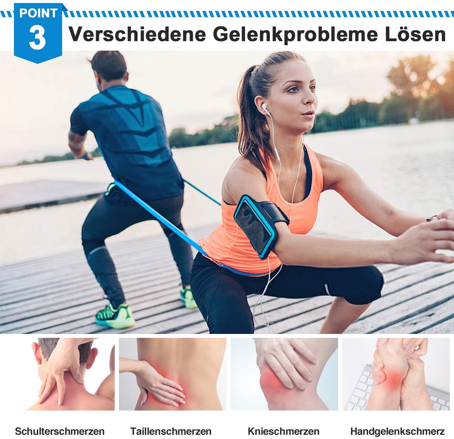 弾性フィットネスバンド 3 個レジスタンスバンド弾性フィット - Finger Tape Athletic のレビューと価格