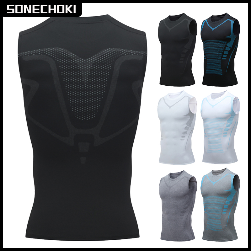 圧縮タンクトップ男性ジムシャツノースリーブ速乾性印刷スポーツ - Crossfit Vest のレビューと価格