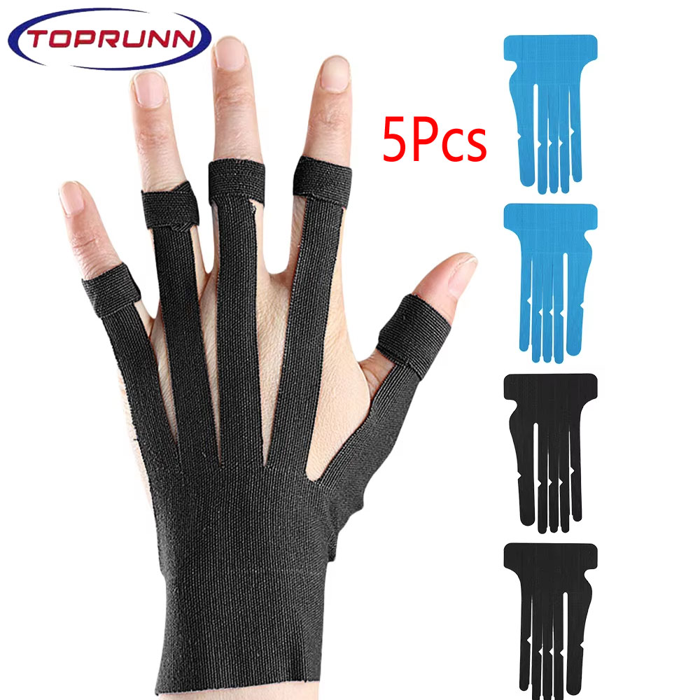 手首と指用のプレカットキネシオロジーテープ5個、弾性手首指の - Finger Tape Athletic のレビューと価格