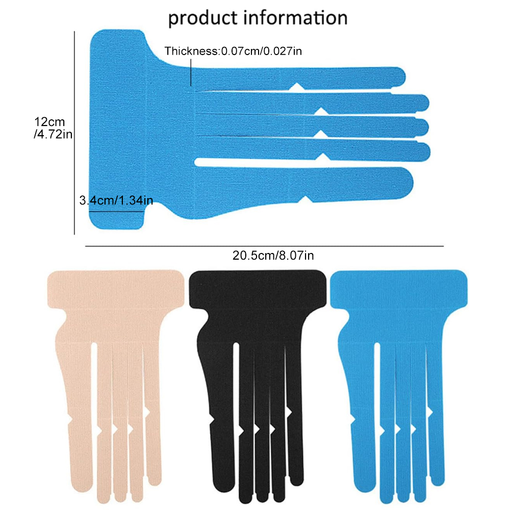 手首と指用のプレカットキネシオロジーテープ5個、弾性手首指の - Finger Tape Athletic のレビューと価格
