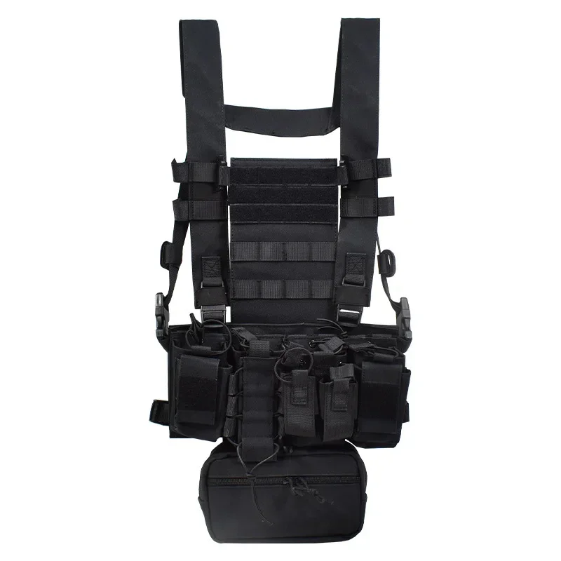 D3CR チェストリグベストマルチカムブラックグリーン戦術迷 - Crossfit Gear Men のレビューと価格