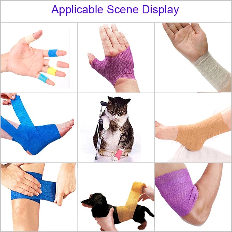 黒色の運動用ラップテープ、粘着性のある伸縮性包帯、膝、指、足 - Finger Tape Athletic のレビューと価格