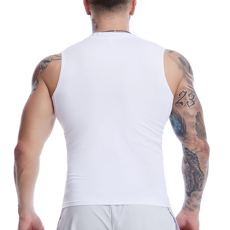 メンズクロスプリントノースリーブコンプレッションシャツ、クリ - Crossfit Vest のレビューと価格